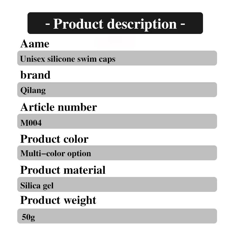 No Fog Head Silicone High-Quality Swimming Cap for Adults Children Waterproof Silicone Swimming Cap Waterproof Ear Protectors