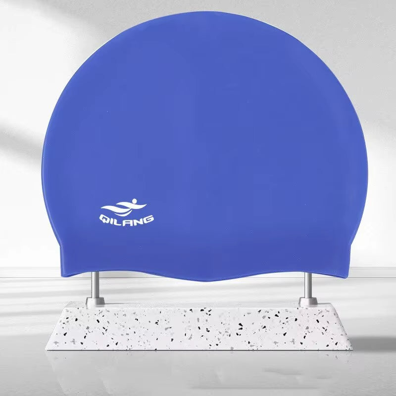 No Fog Head Silicone High-Quality Swimming Cap for Adults Children Waterproof Silicone Swimming Cap Waterproof Ear Protectors